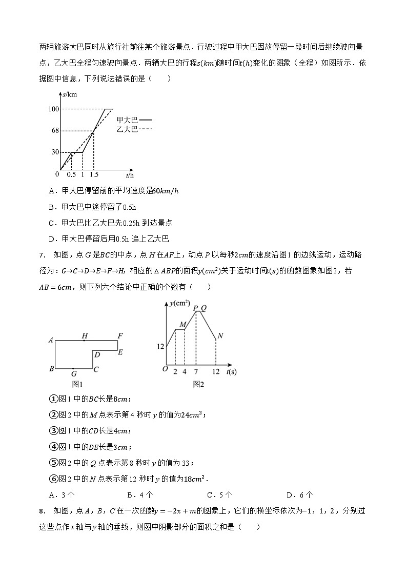 2024年中考数学考前20天终极冲刺专题之一次函数练习附解析第2页