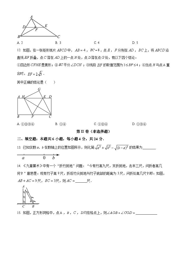 山东省德州市宁津县宁津县第三实验中学、第六实验中学联考2023-2024学年八年级下学期5月期中数学03