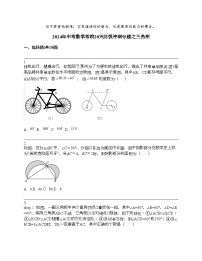 2024年中考数学考前20天终极冲刺专题之三角形