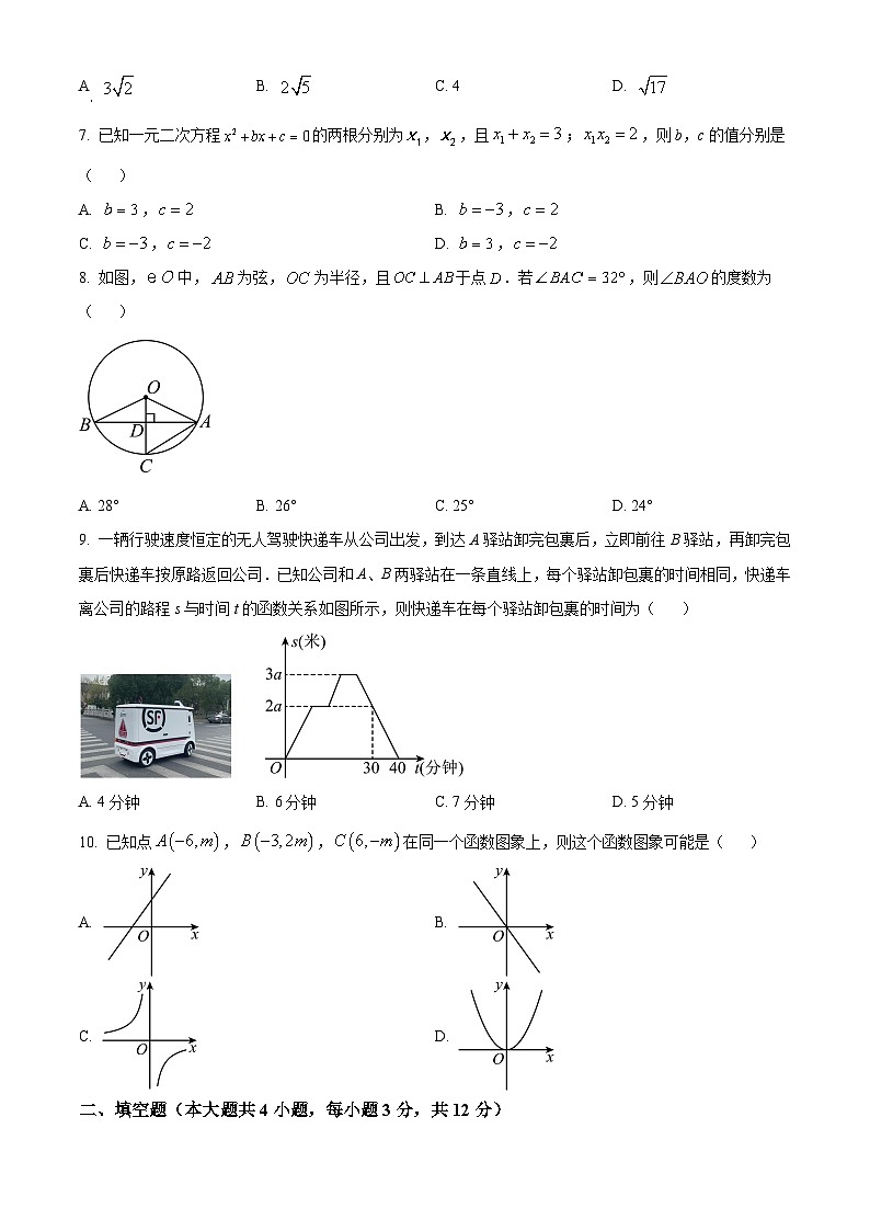 2024年安徽省合肥省十校中考联考数学试题（原卷版+解析版）02