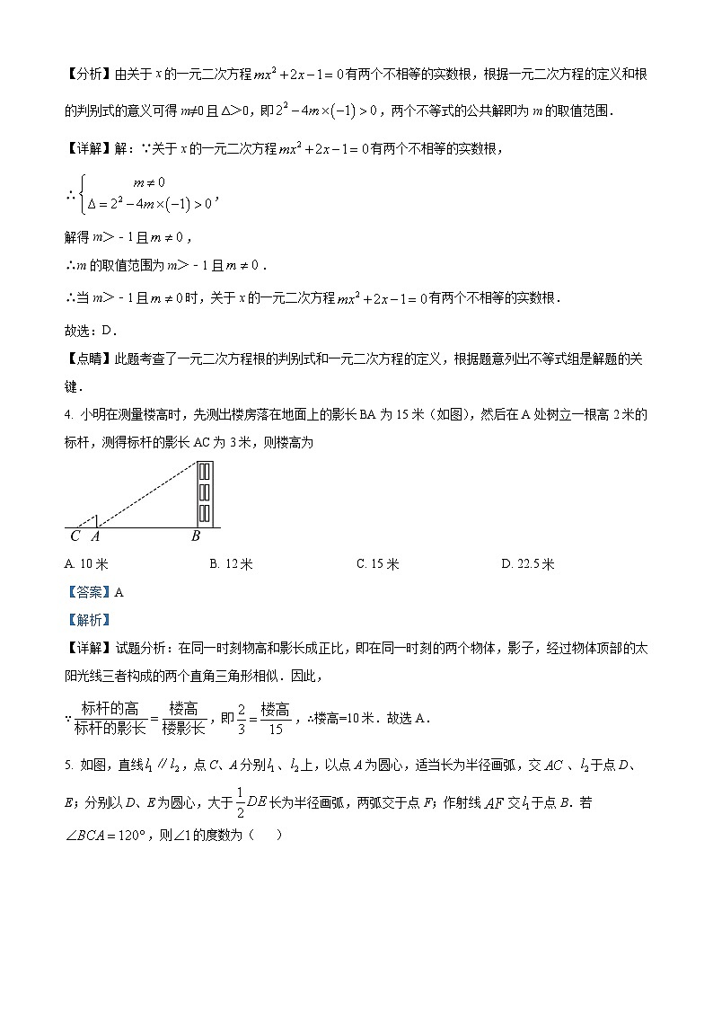 2024年江西省抚州市临川区中考一模数学试题（原卷版+解析版）02