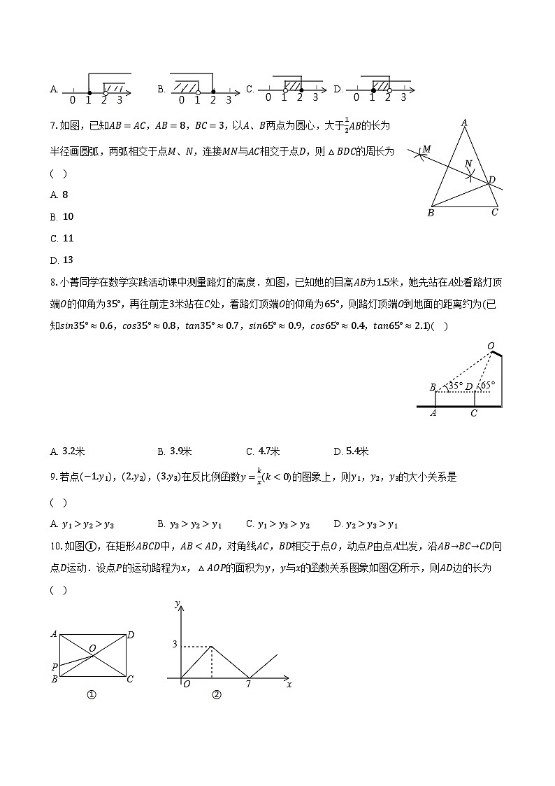 2024年黑龙江省哈尔滨市阿城区中考数学二模试卷（含解析）02