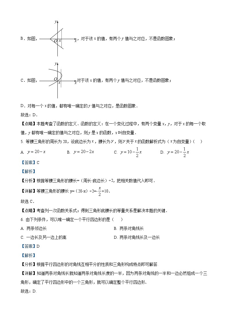内蒙古霍林郭勒市第五中学2023-2024学年八年级下学期期中考试数学试题（原卷版+解析版）03