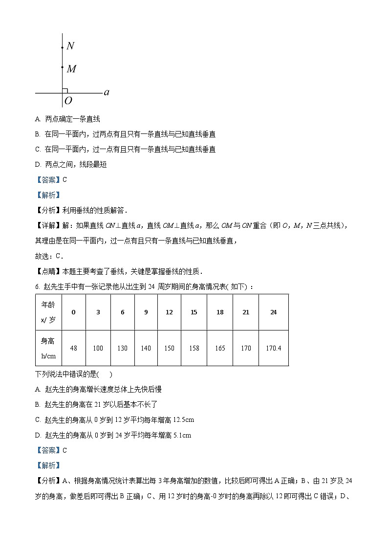 河南省平顶山市郏县2023-2024学年七年级下学期期中数学试题（解析版）第3页