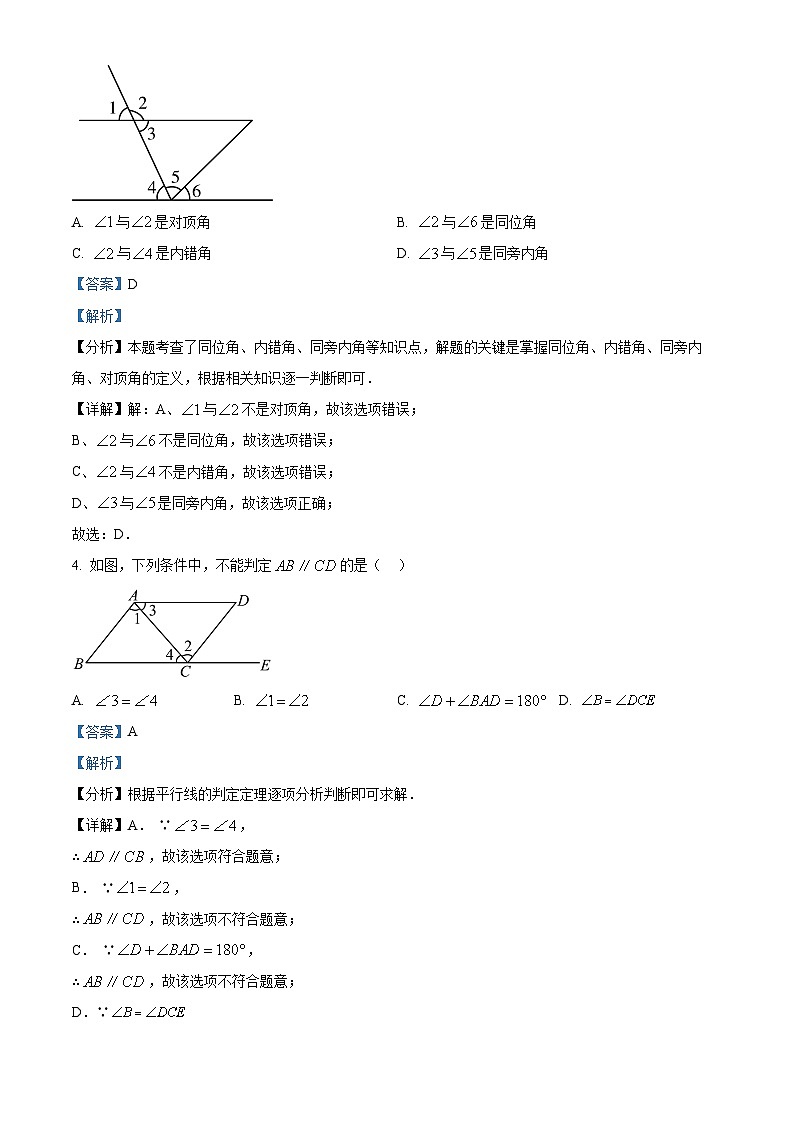 甘肃省武威市凉州区武威第十一中学教研联片期中考试2023-2024学年七年级下学期5月期中数学试题02