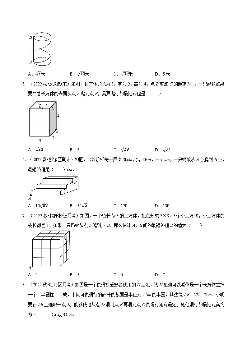 人教版八年级数学下册举一反三系列专题17.3最短路径问题专项训练(30道)(原卷版+解析)第2页