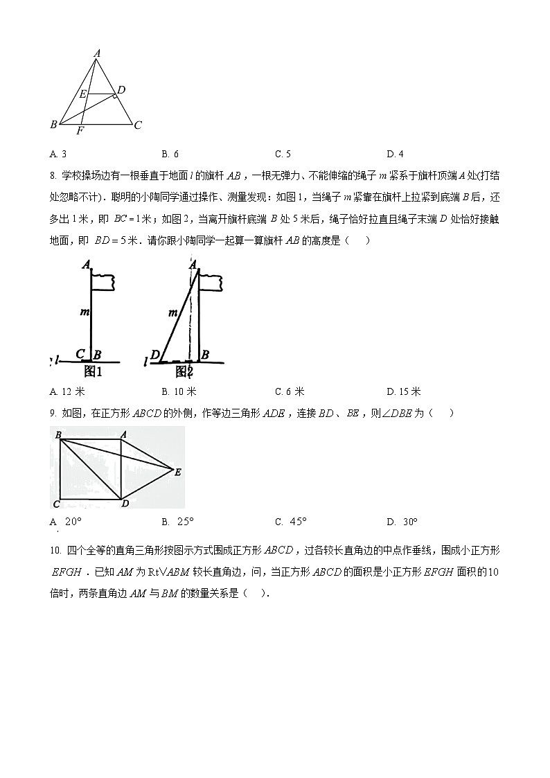 河南省洛阳市西工区2023-2024学年八年级下学期期中数学试题（原卷版+解析版）02