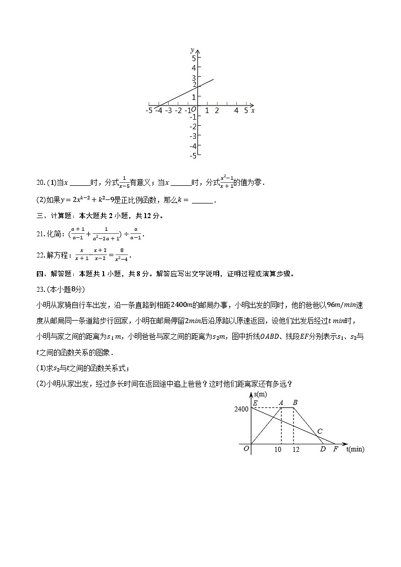 2023-2024学年四川省攀枝花市盐边县渔门初级中学八年级（下）期中数学试卷（含解析）第3页