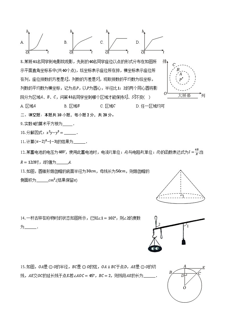 2024年江苏省常州市中考数学模拟试卷（Ⅱ）（含解析）02