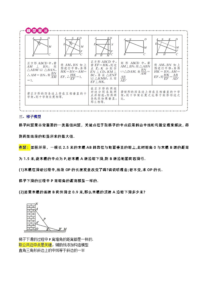 浙教版八年级数学下学期核心考点+重难点重难点02平行四边形(6种模型与解题方法)(原卷版+解析)第3页