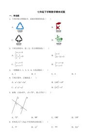 广西南宁市2024年七年级下学期数学期末试题(附参考答案）