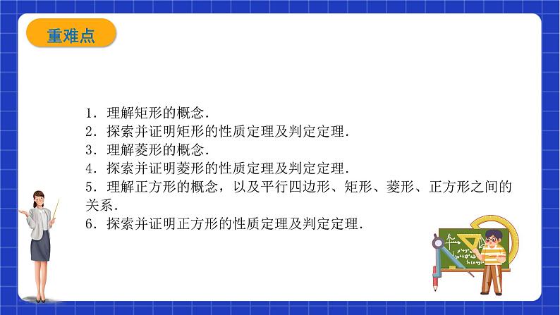 【大单元教学】鲁教版数学八年级下册《特殊的平行四边形》 课件第2页