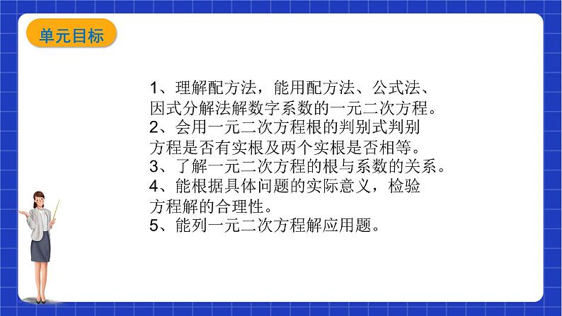 【大单元教学】鲁教版数学八年级下册 《一元二次方程》 课件第4页