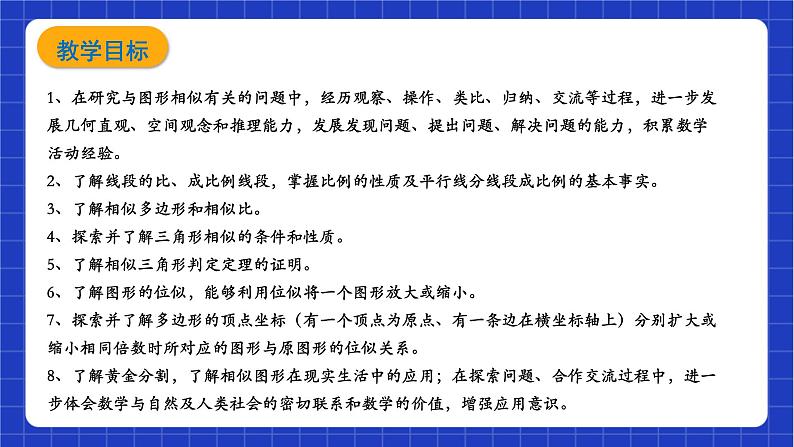 【大单元教学】鲁教版数学八年级下册 《 图形的相似》单元整体设计 课件03