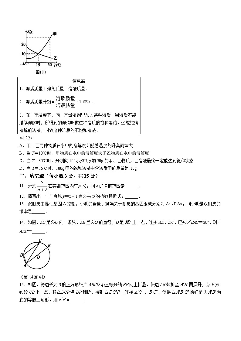 2024年河南省开封市部分学校中考押题考试（二模）数学试题(无答案)03