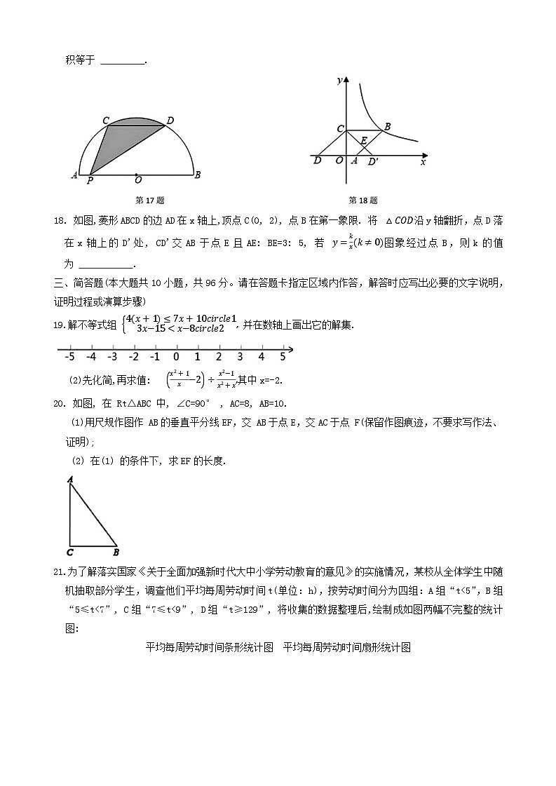 14，2024年江苏省连云港市灌南县中考二模数学试卷第3页