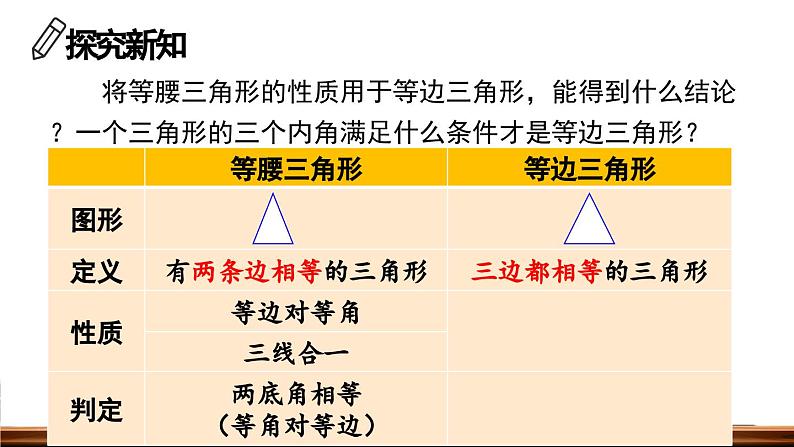 13.3.2 等边三角形 第1课时 课件 2024-2025学年人教版数学八年级上册07