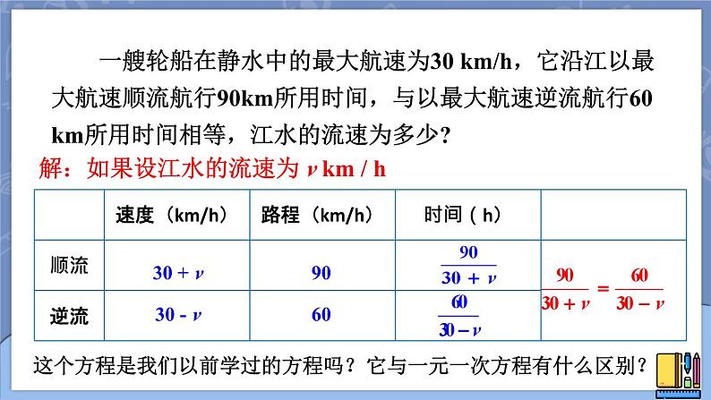 15.3.1 分式方程 课件 2024-2025学年人教版数学八年级上册05