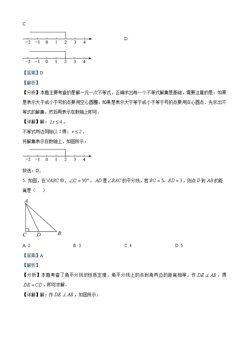 山东省济南市章丘区2023-2024学年八年级下学期期中数学试题（解析版）第3页