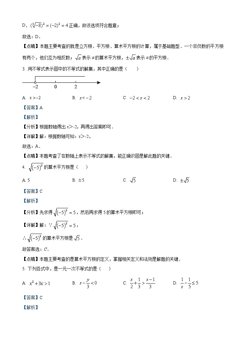 山东省菏泽市巨野县2023-2024学年八年级下学期期中数学试题（解析版）第2页