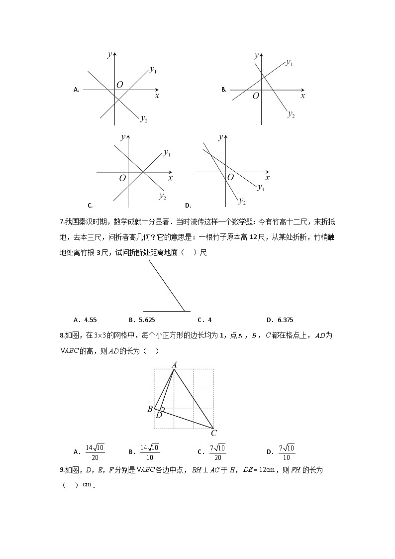 海南省琼海市嘉积中学2023-2024学年八年级下学期期中考试数学试题B卷第2页