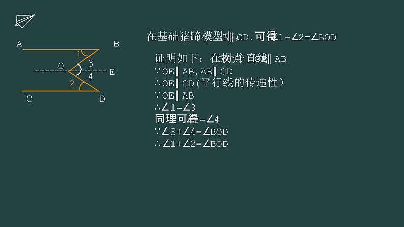 2.3平行线的性质  平行线中的基本模型专题课件北师大版数学七年级下册第6页