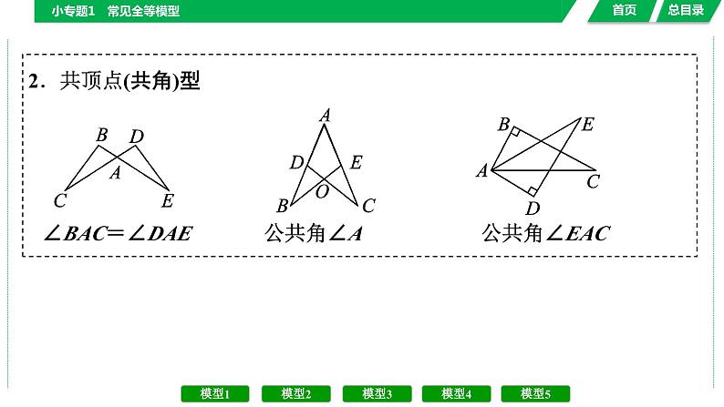 中考数学复习课件  小专题1　常见全等模型07