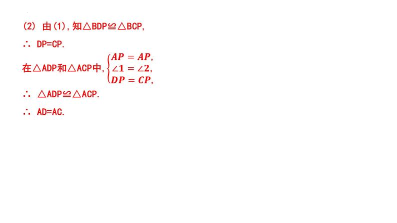 中考数学二轮复习专题特训：全等三角形的基本模型课件06