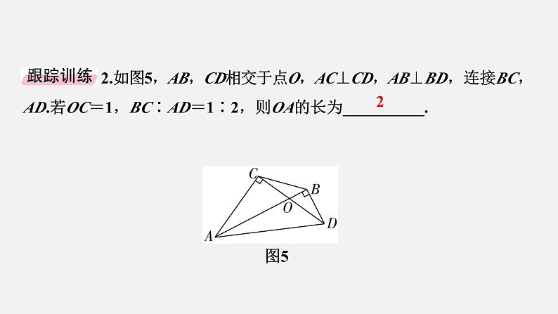 中考数学一轮复习 课件 微专题4  四大相似模型08