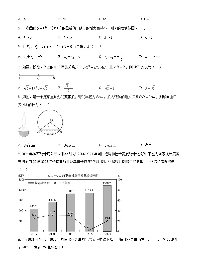 2024年甘肃省榆中县多校联考中考二模考试数学试题（原卷版+解析版）02