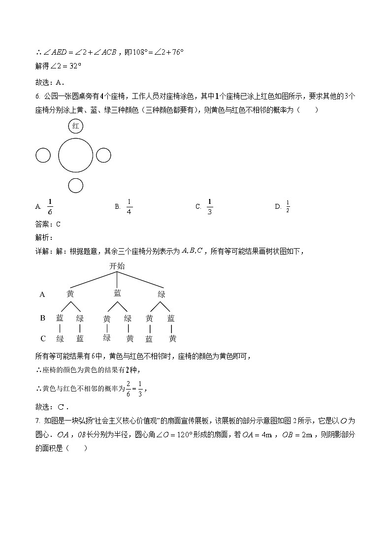 安徽省合肥一六八中学2023届九年级下学期中考三模数学试卷(含解析)03