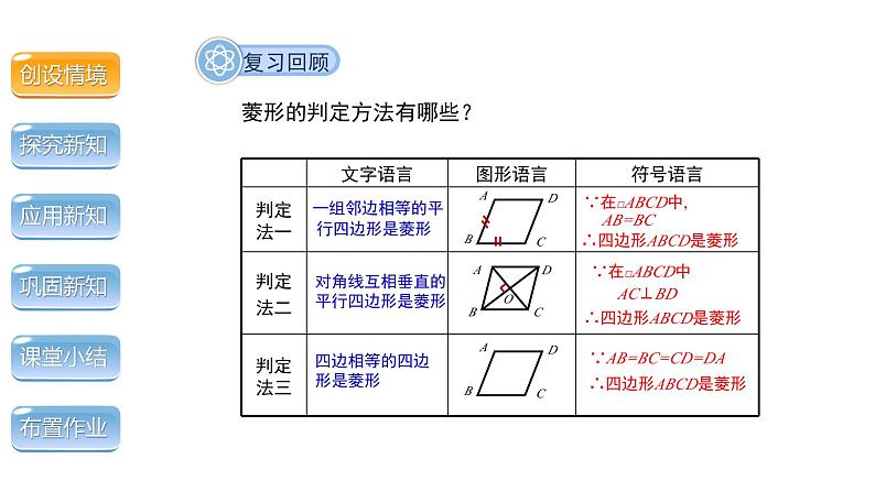 1.1《菱形的性质与判定第3课时》北师大版数学九年级上册教学课件第4页