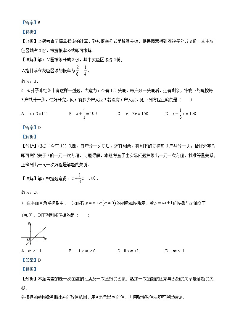 2024年浙江省杭州市上城区九年级中考一模数学试题（原卷版+解析版）03