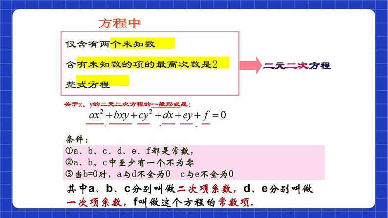 沪教版数学八年级下册21.5《二元二次方程和方程组》课件+分层练习07