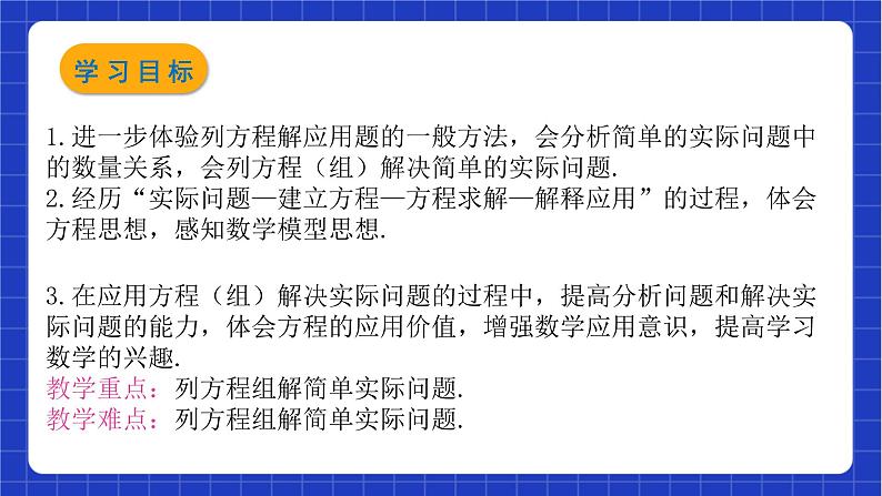 沪教版数学八年级下册21.7.1《列方程（组）解应用题》（教学课件）第2页