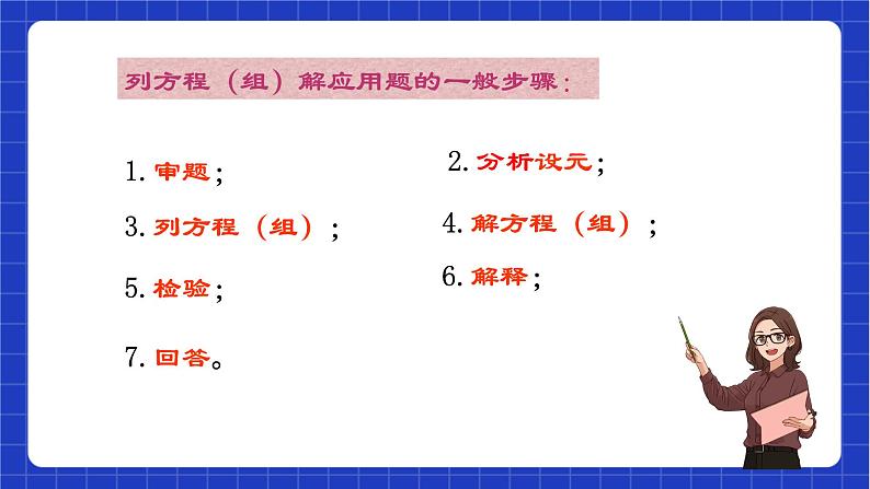 沪教版数学八年级下册21.7.1《列方程（组）解应用题》（教学课件）第5页