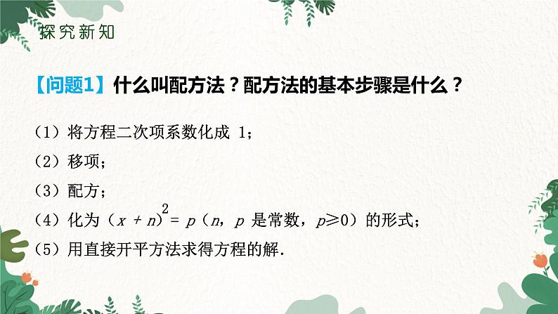 21.2.2 公式法 人教版数学九年级上册课件203