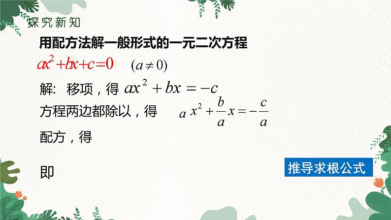 21.2.2 公式法 人教版数学九年级上册课件206