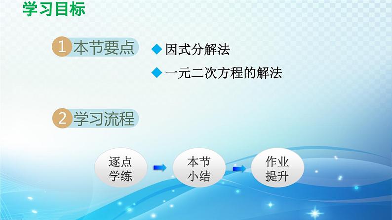 21.2.3 因式分解法 人教版数学九年级上册导学课件02