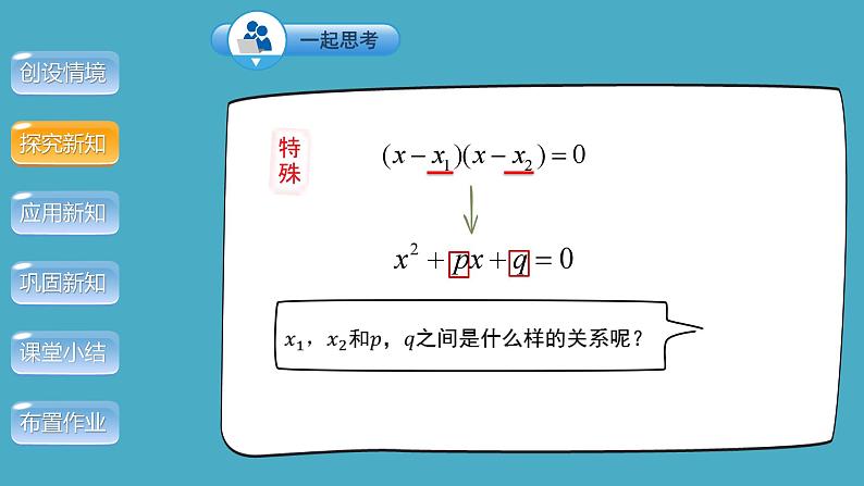 21.2《一元二次方程的根与系数的关系》人教版九年级上册教学课件05