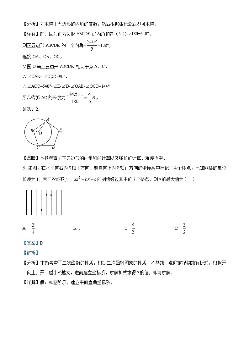 2024年江苏省南京市秦淮区“四校”中考预二模考试数学试题（原卷版+解析版）03