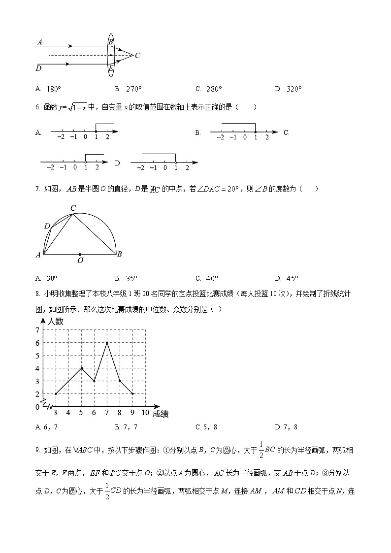 2024年山东省日照市日照经济技术开发区中学中考二模数学试题（原卷版+解析版）02