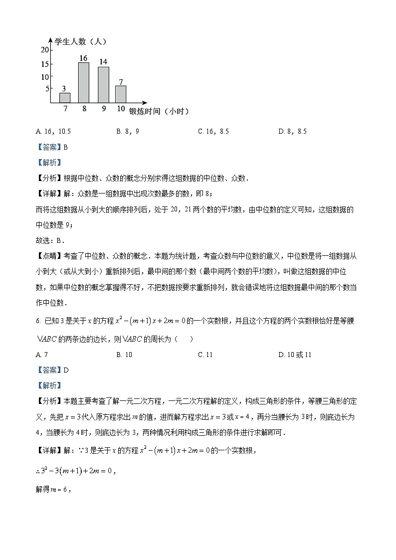 2024年广东省广州市广东广雅中学中考二模数学试题（原卷版+解析版）03