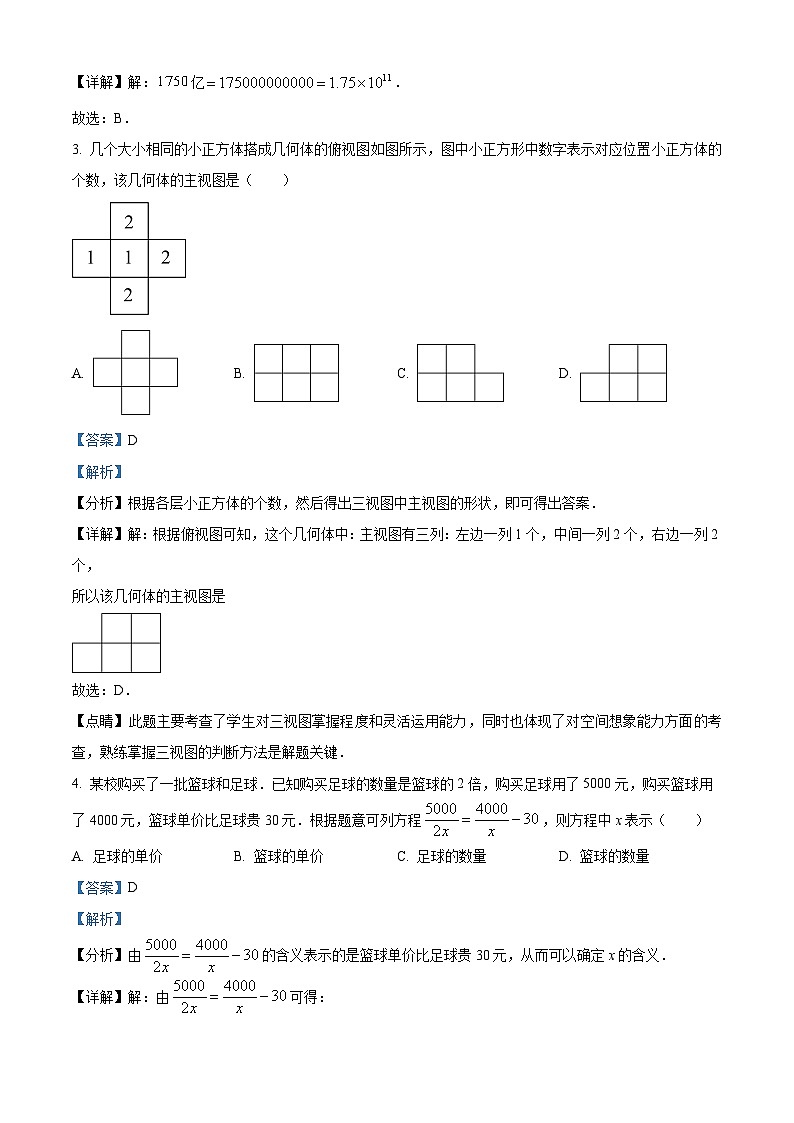 2024年河南省南阳市油田九年级中考二模数学试题（解析版）第2页