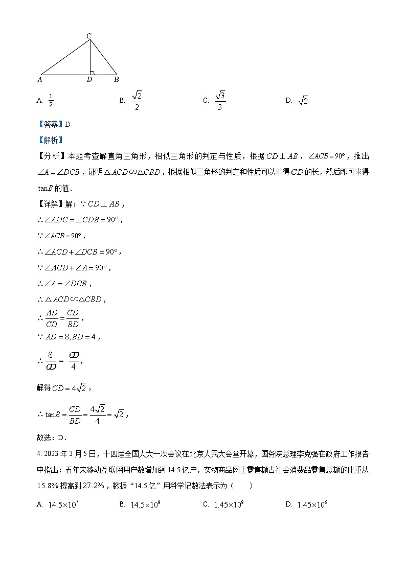 2024年湖南省新宁县水庙镇中心学校中考模拟数学试题（解析版）第2页