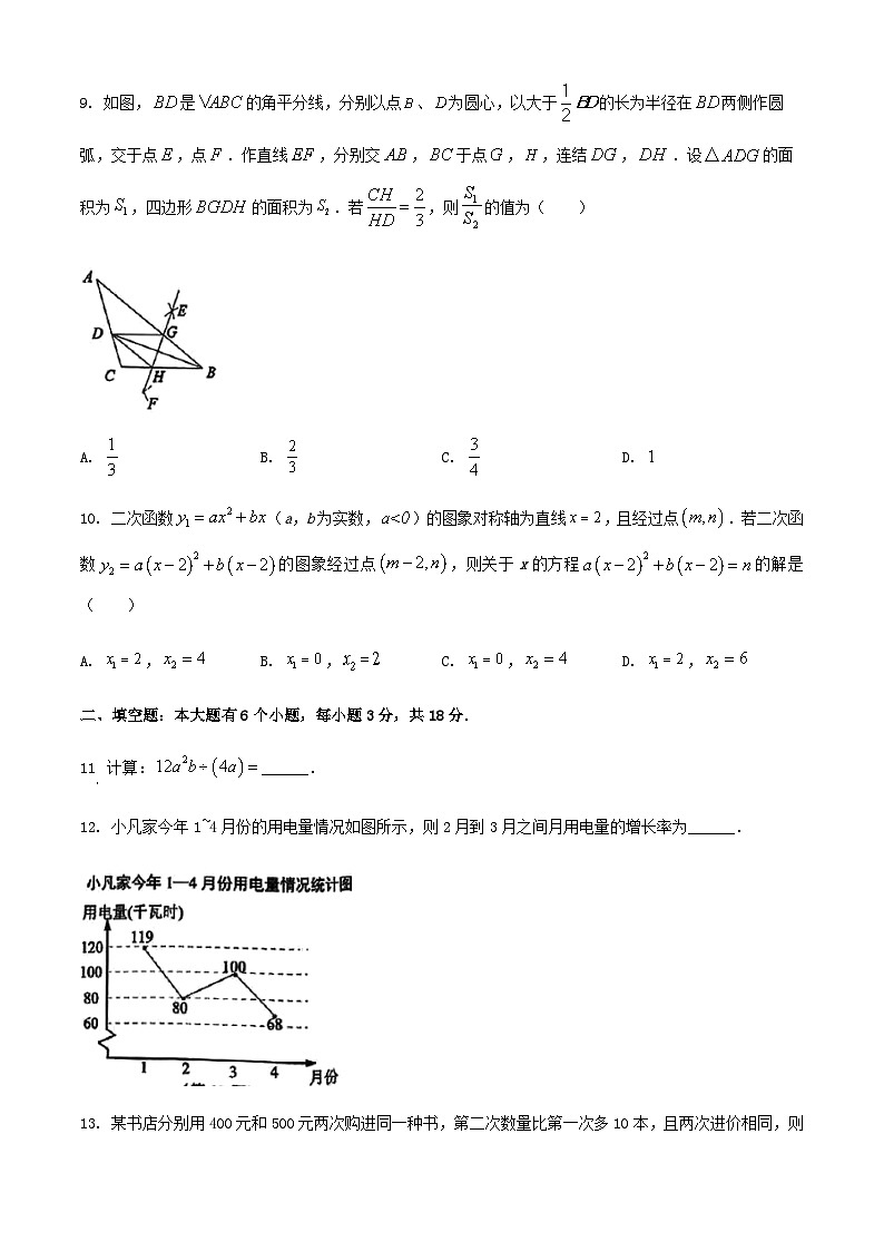2024年浙江省杭州市中考数学模拟冲刺试题（原卷版）第3页