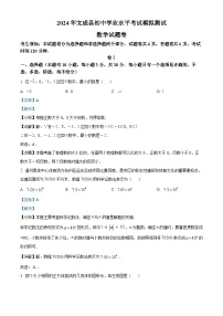 2024年浙江省温州市文成县中考数学二模试题(学生版+教师版)