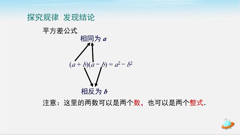 七年级_北师大版七年级下册 第一章 整式的乘除 1.5平方差公式课件第7页