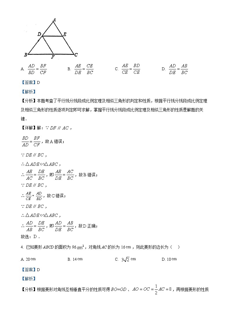 山东省淄博市张店区张店区第九中学2023-2024学年九年级下学期期中数学试题（教师版）第2页