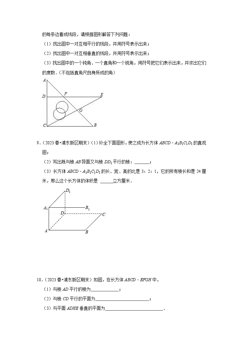 浙教版七年级数学下册专题1.1平行线(专项训练)(原卷版+解析)第2页
